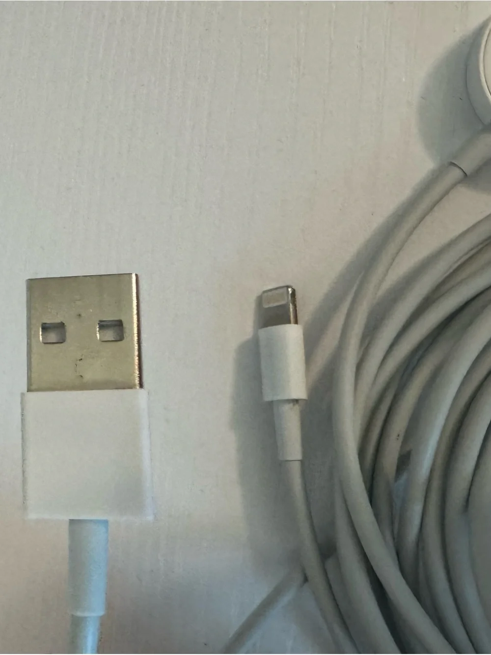 White Charging Cable